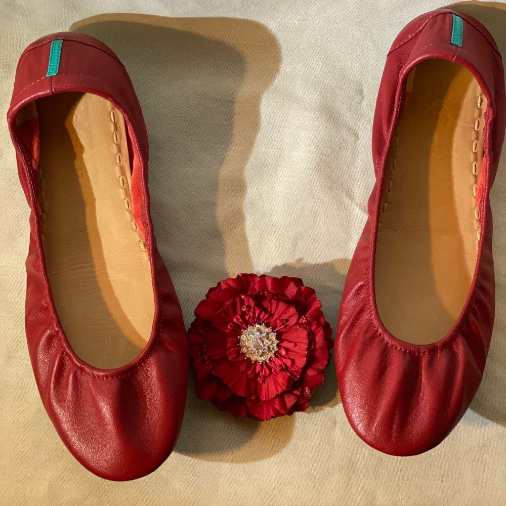 Tieks | Flats | Cardinal Red | Size 12 | EUC